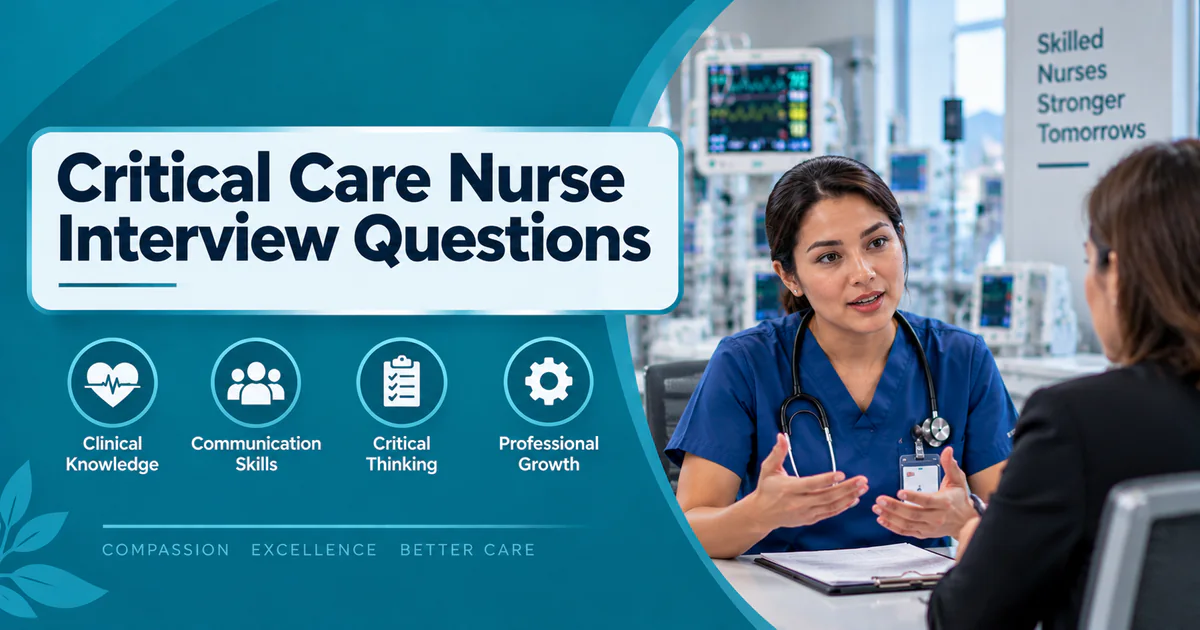 Critical Care Nurse interview guide