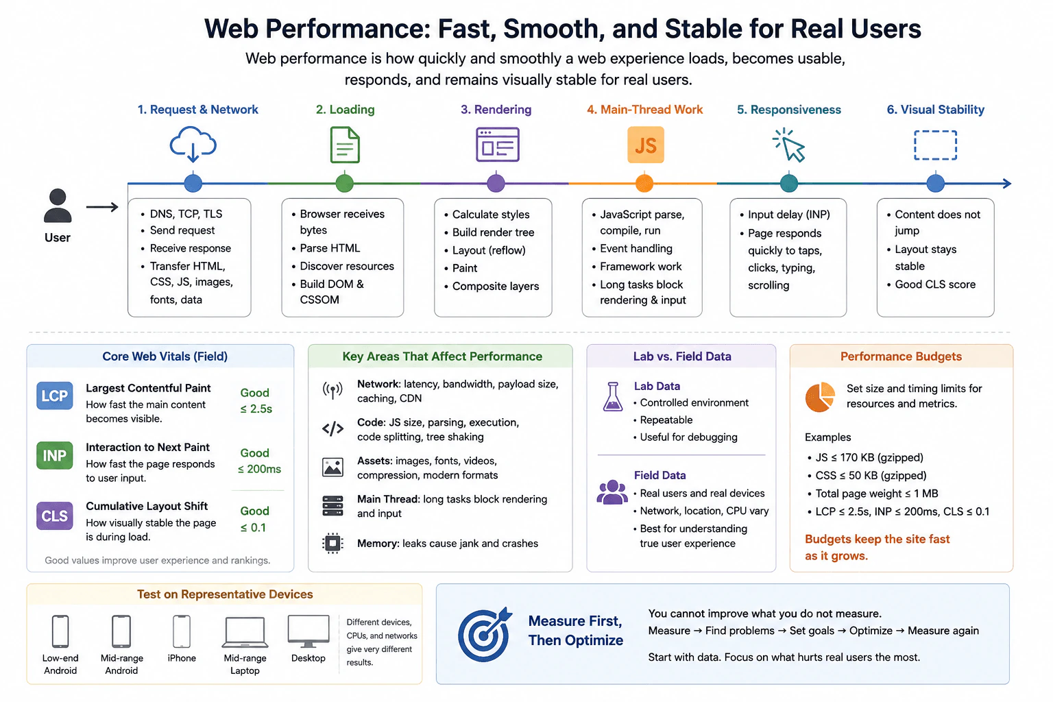 What is web performance? diagram